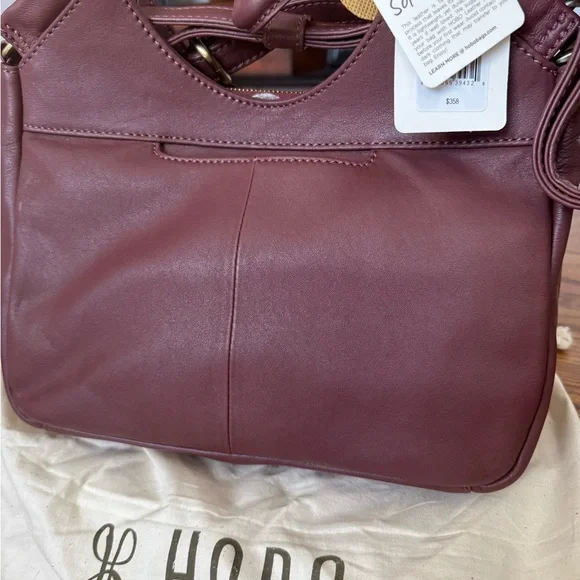 HOBO Brown Woven Leather Shoulder Bag